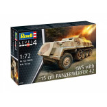 KIT PARA MONTAR REVELL TANQUE DE GUERRA SWS WITH 15 CM PANZERWERFER 42 1/72 222 PEÇAS REV 03264